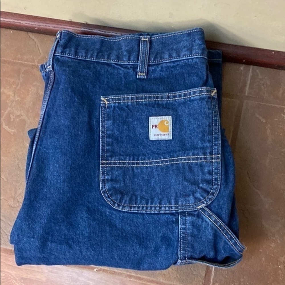 Carhartt FLAME-RESISTANT SIGNATURE DENIM DUNGAREE
